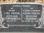 HERSELMAN Carel Frederik 1889-1977 & Susanna Francina VAN HEERDEN 1892-1965