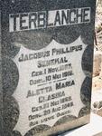 TERBLANCHE Jacobus Phillipus Senekal 1867-1918 & Aletta Maria Classina 1869-1949