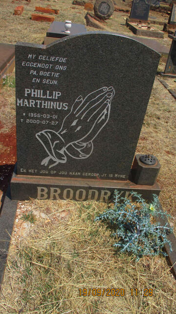 BROODRYK Phillip Marthinus 1955-2000 