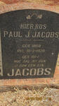 JACOBS Paul J. 1868-1920 & Aletha C.M. VAN VREDEN voorheen JACOBS nee KRUGER 1877-1960