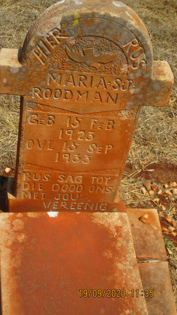 ROODMAN Maria S.J. 1923-1933
