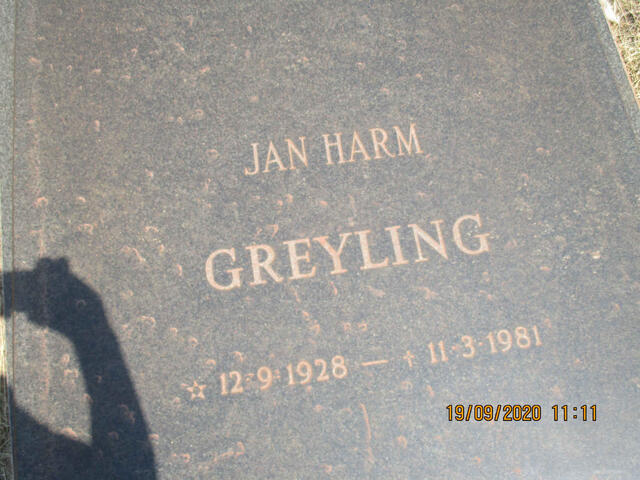 GREYLING Jan Harm 1928-1981