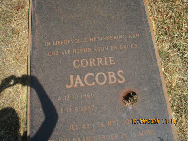 JACOBS Corrie 1961-1987