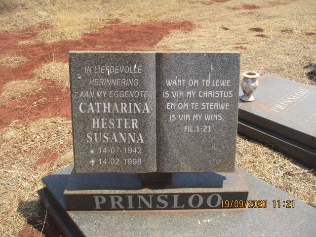 PRINSLOO Catharina Hester Susanna 1942-1998