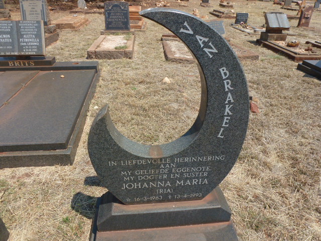 BRAKEL Johanna Maria, van 1963-1993