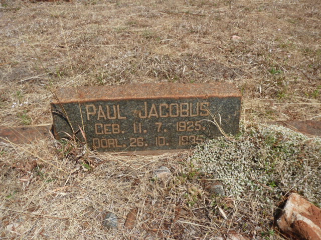 JACOBS Paul Jacobus 1925-1935 