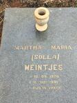 MEINTJES Martha Maria 1926-1991