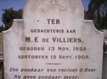 VILLIERS M.E., de 1828-1908