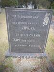 CLOETE Zippora Philipes O'Leary nee TRUTER 1907-1987