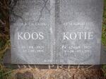 PREEZ Koos, du 1926-1998 & Kotie 1929-2013