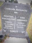 SMIT Dirk Johannes 1938- & Martha Magdalena 1940-2005