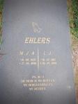 EHLERS M.J.A. 1920-1996 & L.J. 1913-1999
