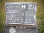 KOCH George Diederick 1919-1996 & Frieda 1931-2011