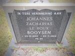 BOOYSEN Johannes Zacharias le Roux 1920-1995