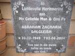 DALGLEISH Abraham Zacharia 1949-2004