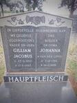HAUPTFLEISCH Gilliam Jacobus 1910-1987 & Johanna VAN DER LINDE 1916-2009