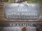 ERASMUS Elsje Sophia Johanna 1915-1986