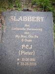 SLABBERT P.C.J. 1931-2006