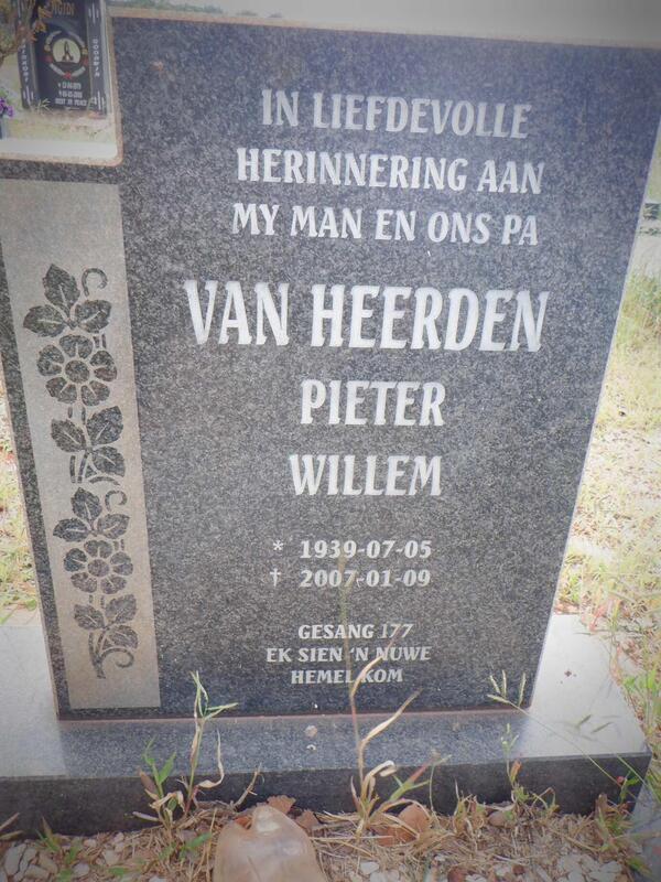 HEERDEN Pieter Willem, van 1939-2007