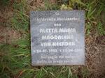 HEERDEN Aletta Maria Magdalena, van 1953-2009