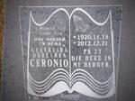 CERONIO Gertruida Dorethea 1920-2012