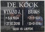 KOCK Wynand J., de 1924-2018 & Buks 1924-2018