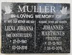 MULLER Johannes Marthinus 1931-2019 & Liena Johanna OOSTHUIZEN 1941-2016