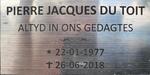 TOIT Pierre Jacques, du 1977-2018