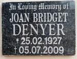DENYER Joan Bridget 1927-2009