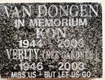 DONGEN Kon, van 1944-2003 & Verity GARDNER 1946-2003