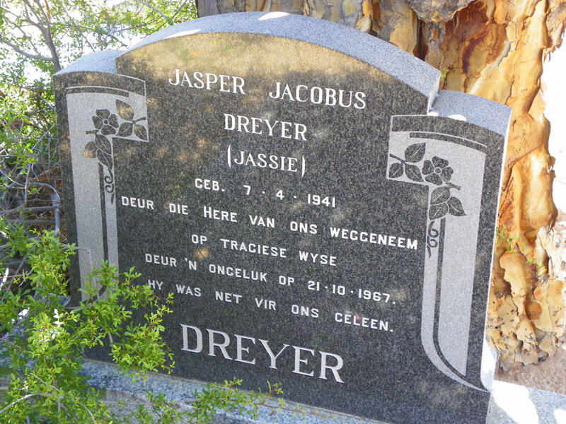 DREYER Jasper Jacobus 1941-1967