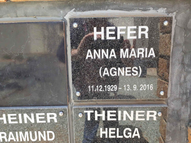 HEFER Anna Maria 1929-2016