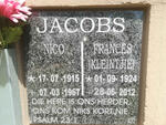 JACOBS Nico 1915-1967 & Frances 1924-2012