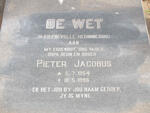 WET Pieter Jacobus, de 1954-1996