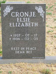 CRONJE Elsie Elizabeth 1927-1996