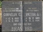 BRANFORD Victor G. 1922-1994 & Cornelia C.1922-1992