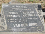BERG Petrus Francois, van den 1930-1992 & Susanna Katerina H. 1932-