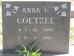 COETZEE Anna C. 1909-1981