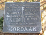 JORDAAN Nicholas Johannes 1908-1987 & Catharina Maria VAN EEDEN 1915-