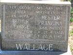 WALLACE Arthur George 1924-1980 & Hester Francina BOTES 1922-1987