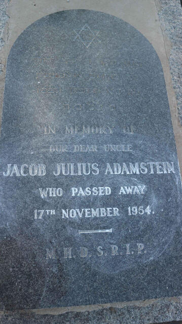 ADAMSTEIN Jacob Julius -1954