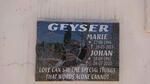 GEYSER Johan 1942-2020 & Marie 1944-2015