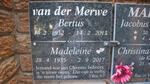 MERWE Bertus, van der 1932-2013 & Madeleine 1935-2017