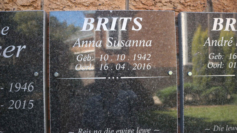 BRITS Anna Susanna 1942-2016