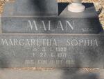 MALAN Margaretha Sophia 1920-1971