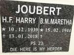 JOUBERT H.F. 1939-2018 & B.M. 1944-