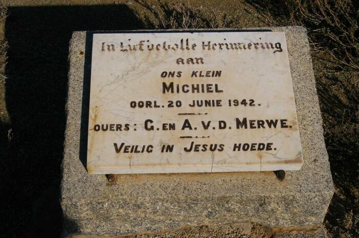 MERWE Michiel, v.d. -1942