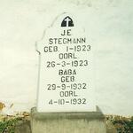 STEGMANN J.E. 1923-1923 :: STEGMANN Baba 1932-1932