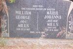 MILLS William George 1917-1961 & Maria Johanna UYS 1922-1961