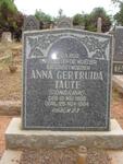 TAUTE Anna Gertruida nee COMBRINK 1886-1964